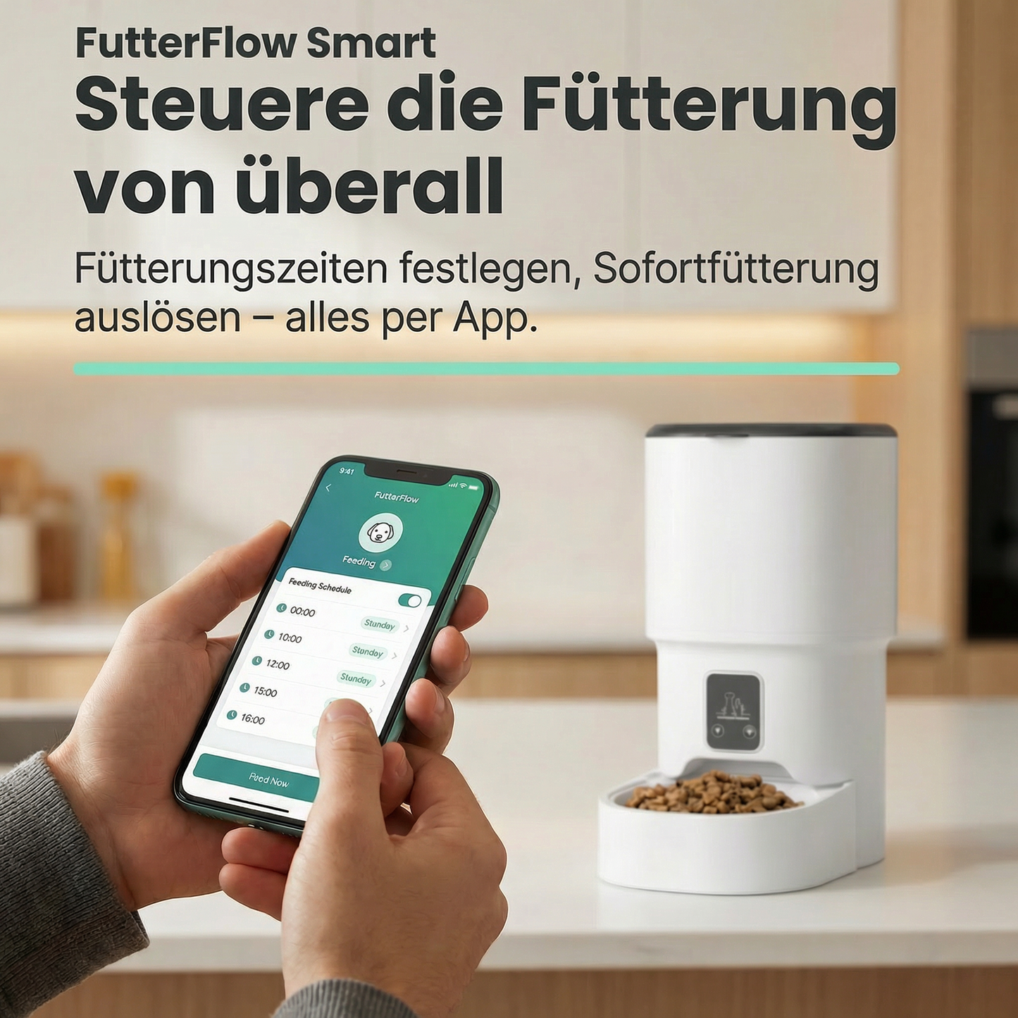 FutterFlow – Dein Tier verdient pünktliche Mahlzeiten 🐾