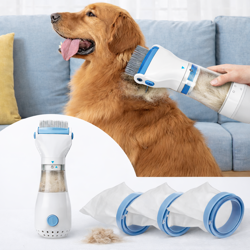 CleanFur Elektrischer Floh- & Läusekamm 3in1