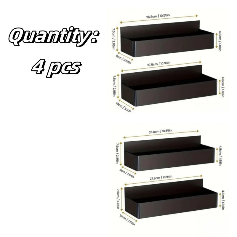 2/4 stücke Magnetische Lagerung Rack-Home Schlag Kostenloser Kühlschrank Lagerung Korb Küche Gewürz Jar Halter Badezimmer Toiletten Regal