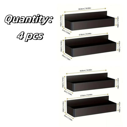 2/4 stücke Magnetische Lagerung Rack-Home Schlag Kostenloser Kühlschrank Lagerung Korb Küche Gewürz Jar Halter Badezimmer Toiletten Regal