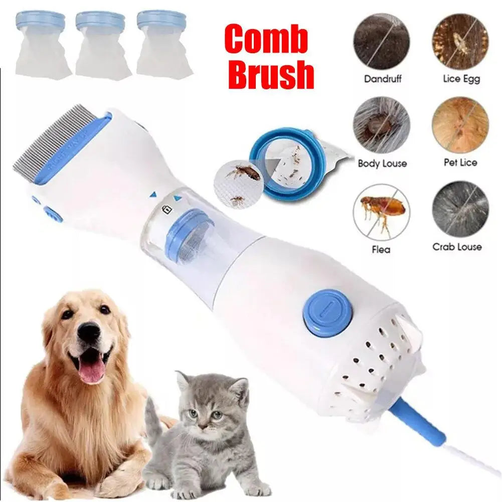 CleanFur Elektrischer Floh- & Läusekamm 3in1