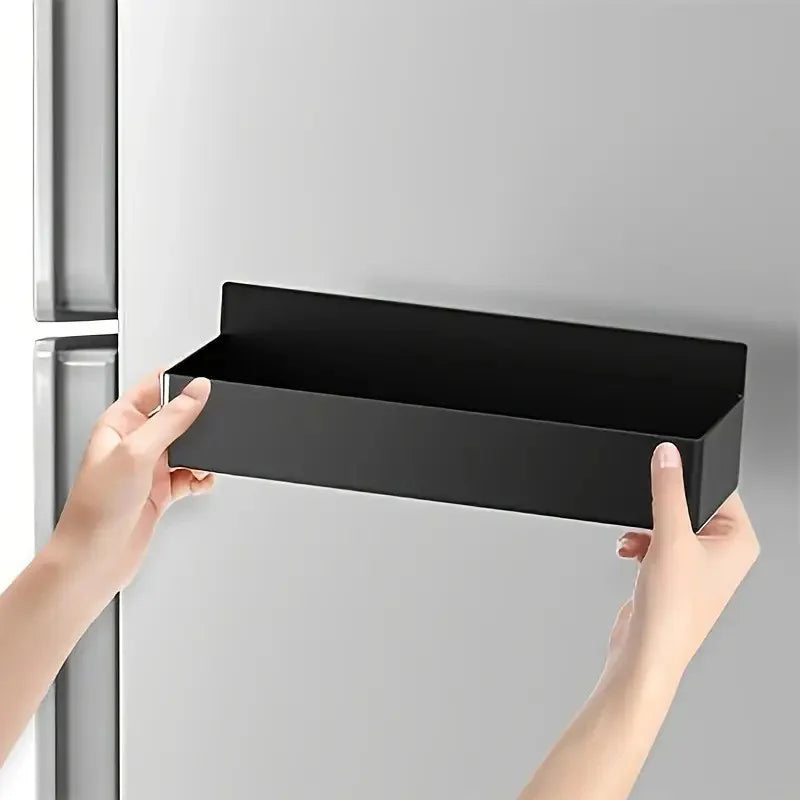 2/4 stücke Magnetische Lagerung Rack-Home Schlag Kostenloser Kühlschrank Lagerung Korb Küche Gewürz Jar Halter Badezimmer Toiletten Regal