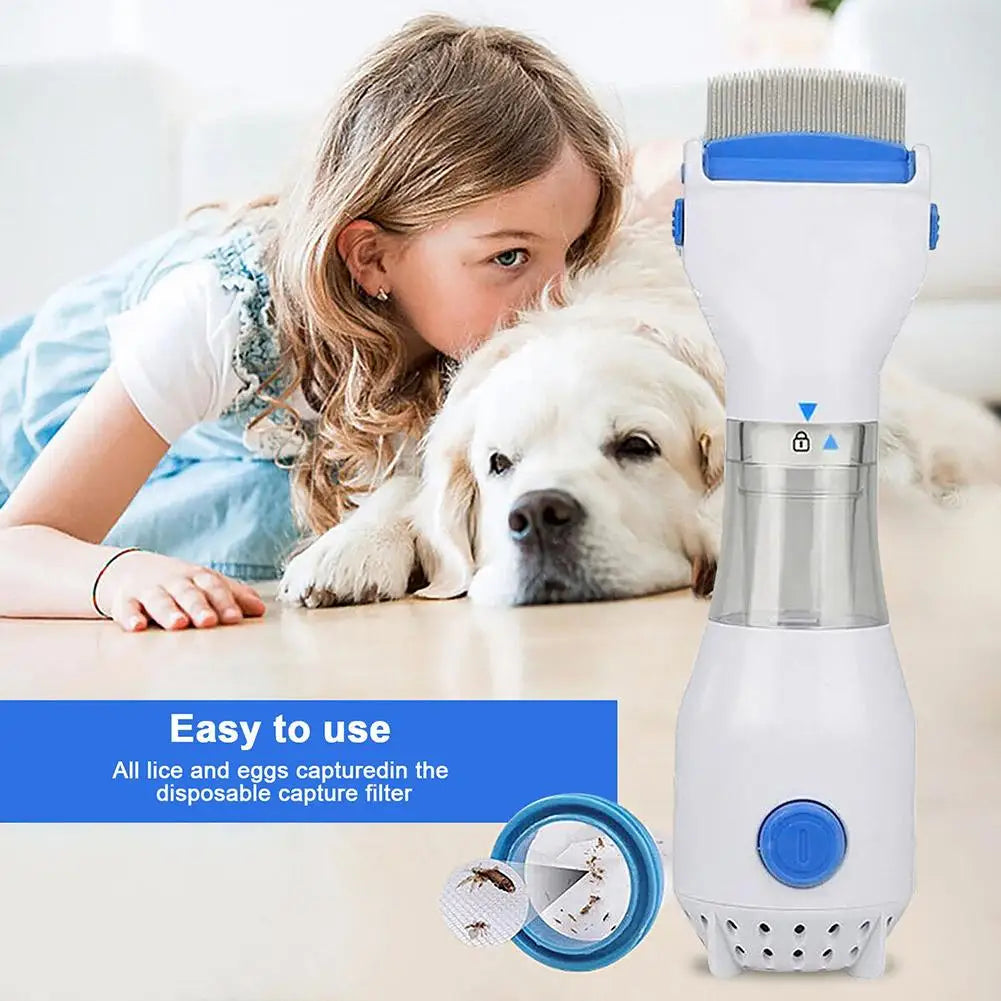 CleanFur Elektrischer Floh- & Läusekamm 3in1