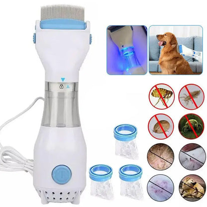 CleanFur Elektrischer Floh- & Läusekamm 3in1