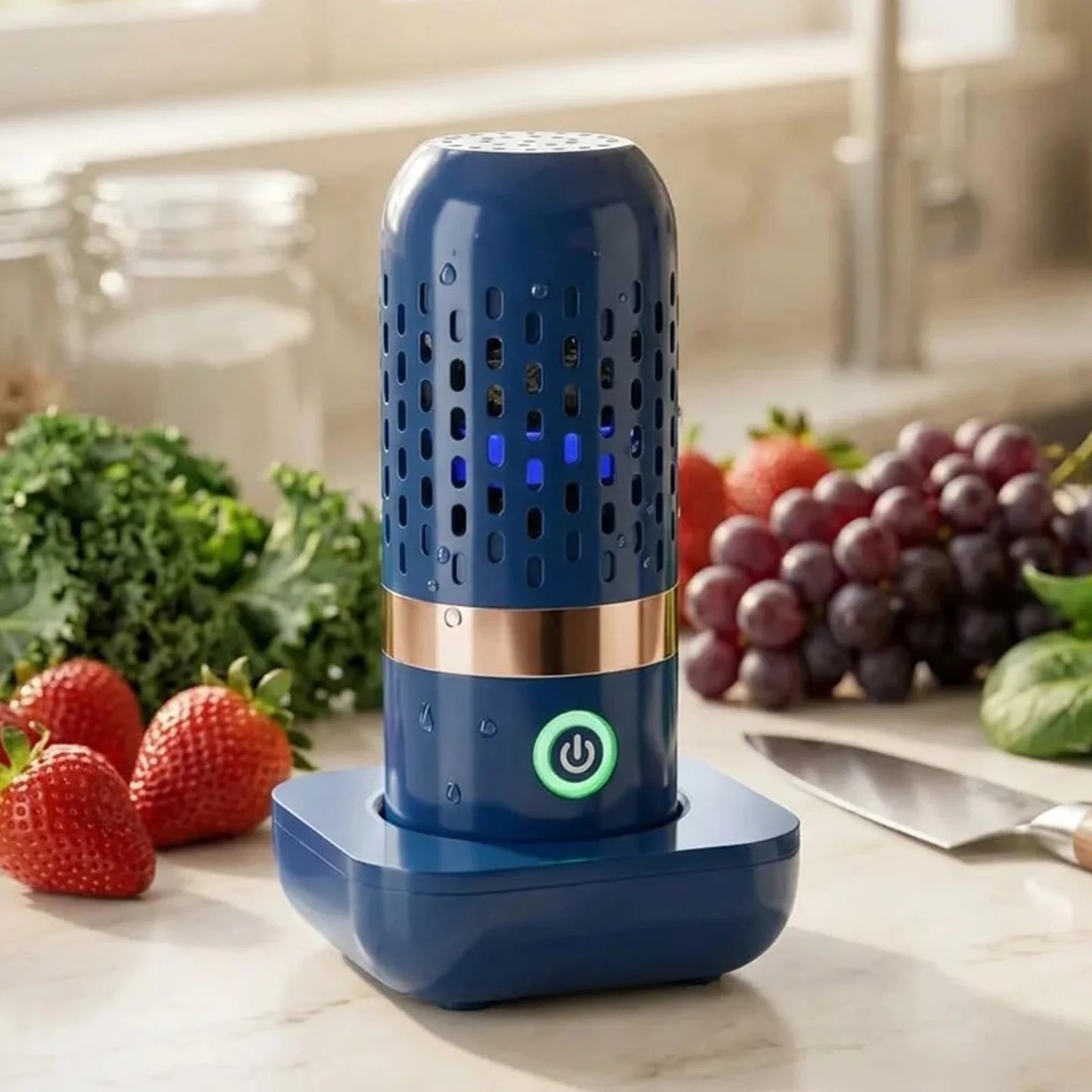 Fruit Cleaner No Scrubbing Fruit and Vegetable Purifier Cleaner Machine USB Powered for Cleaning Veggie Grains Rice