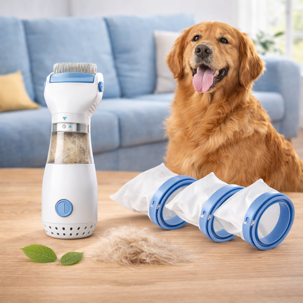 CleanFur Elektrischer Floh- & Läusekamm 3in1